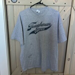 Oversized toughmans contest t shirt